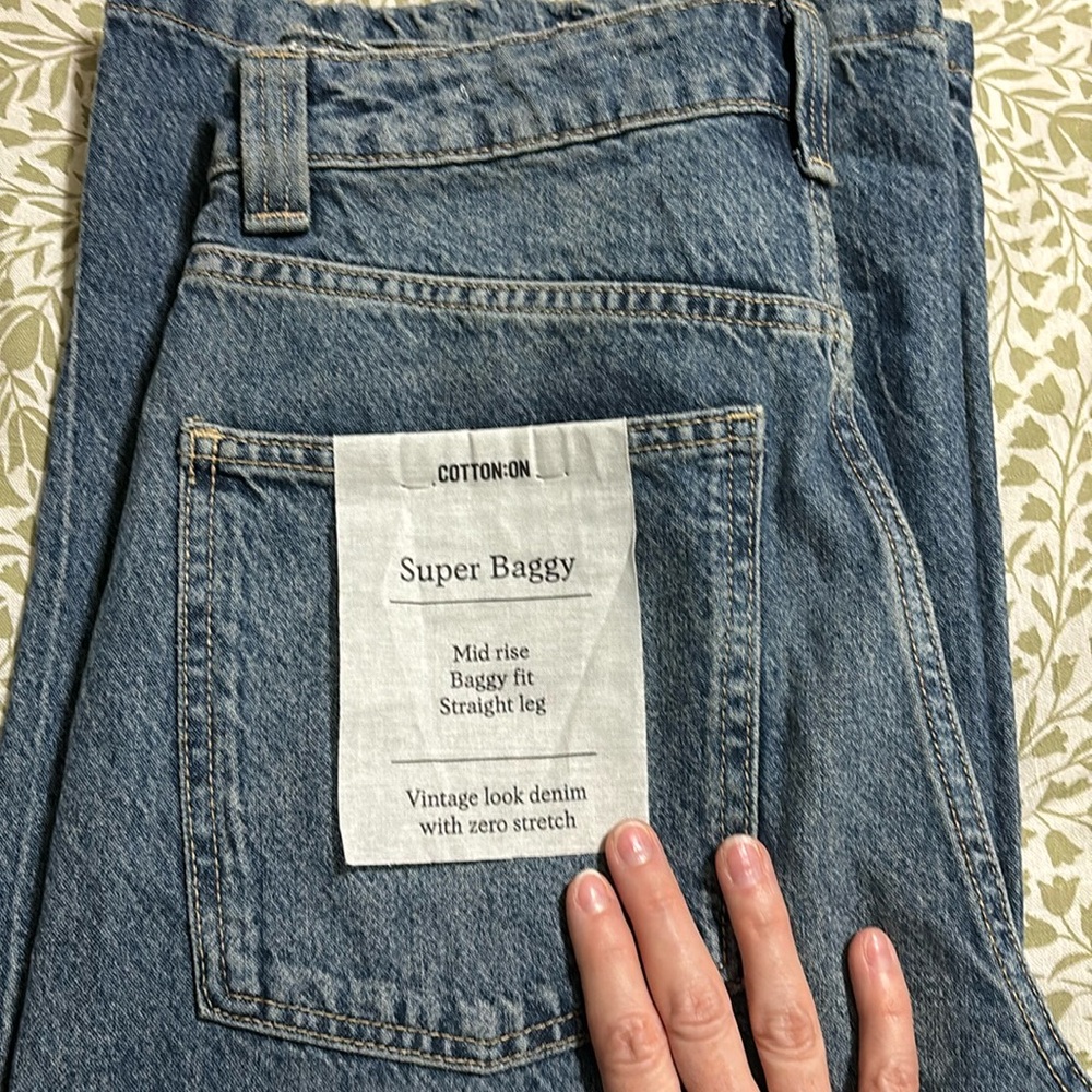 Cotton:On 
Super Baggy Jean
Women’s size 26